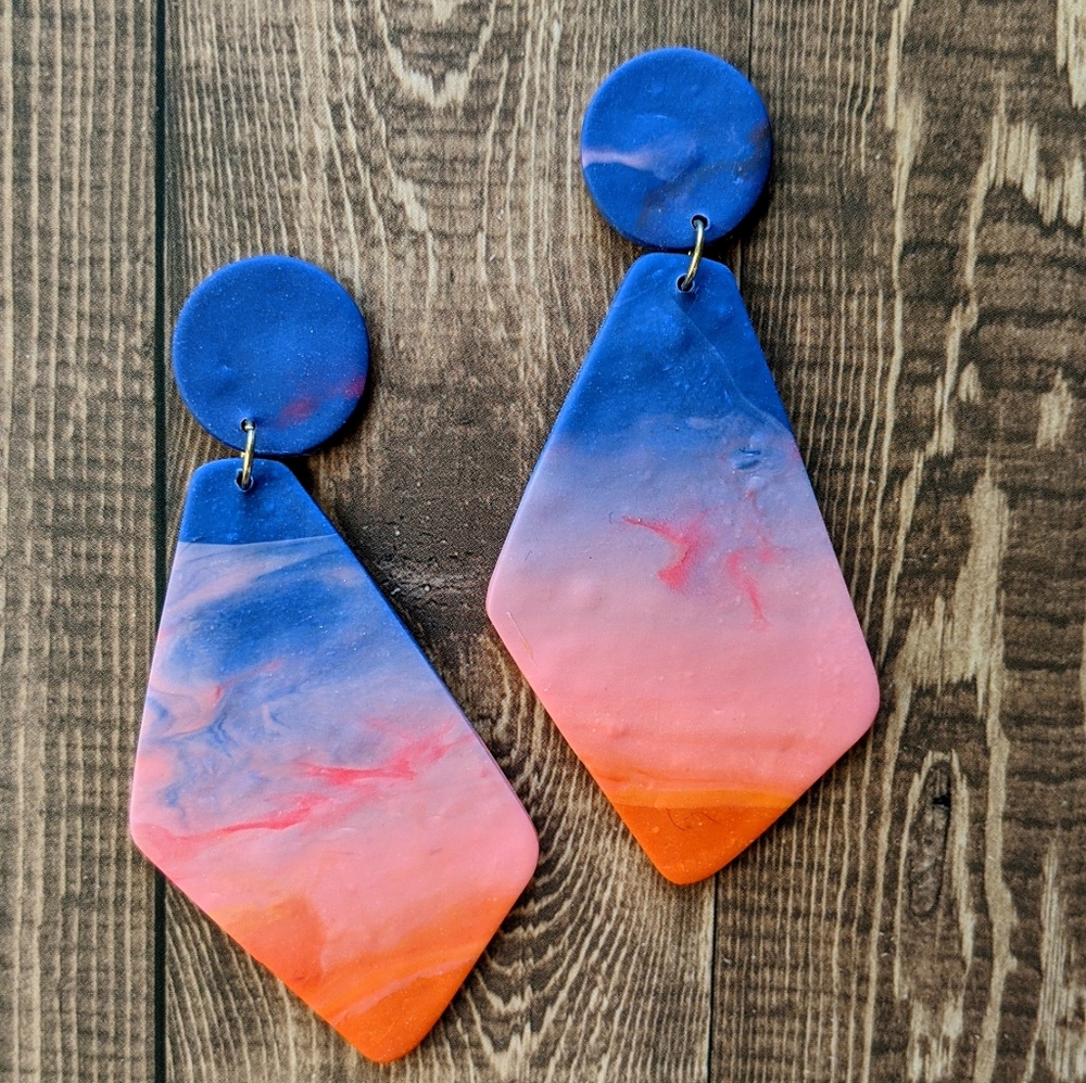 Polymer clay earrings 3 for $30